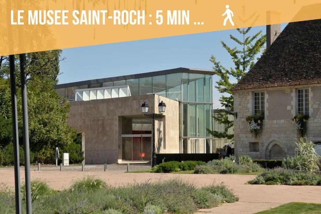Le Saint-Roch, Centre-Ville, Terrasse Privee Issoudun Kültér fotó